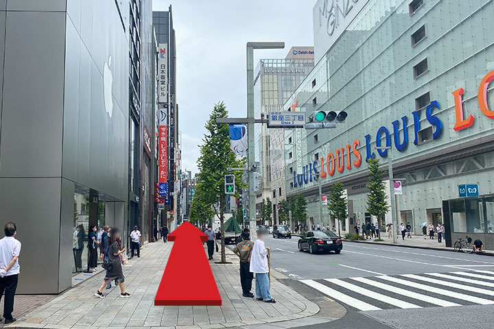 銀座駅からのルート3