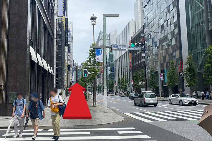 銀座駅からのルート4