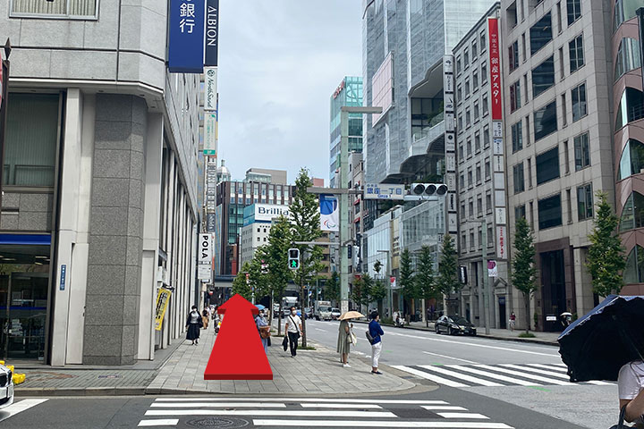 銀座駅からのルート5